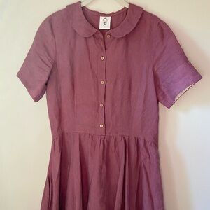 Son De Flor Linen Classic Dress